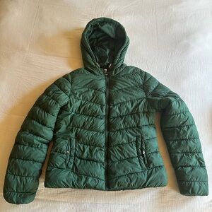 Madden Green Puffer Coat
